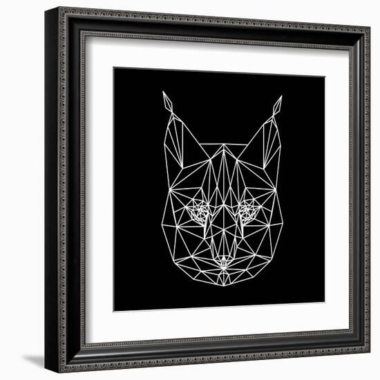 Bobcat Polygon1-Lisa Kroll-Framed Art Print