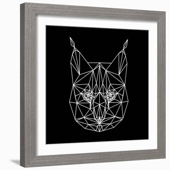 Bobcat Polygon1-Lisa Kroll-Framed Art Print