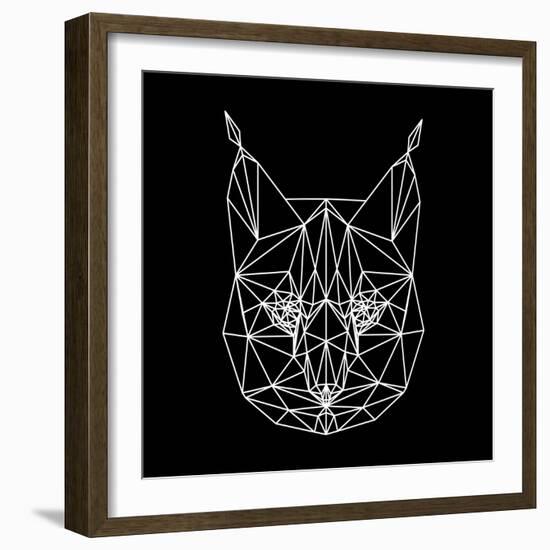 Bobcat Polygon1-Lisa Kroll-Framed Art Print