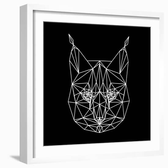 Bobcat Polygon1-Lisa Kroll-Framed Art Print