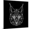 Bobcat Polygon1-Lisa Kroll-Mounted Art Print