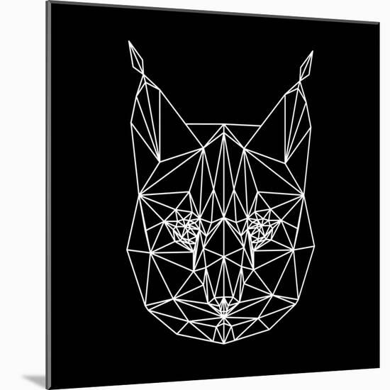 Bobcat Polygon1-Lisa Kroll-Mounted Art Print