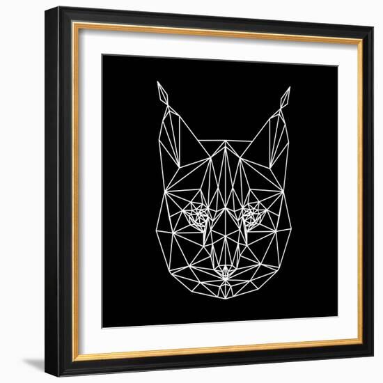 Bobcat Polygon1-Lisa Kroll-Framed Art Print