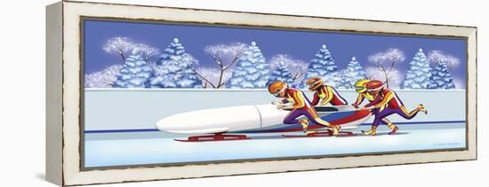 Bobsled-Olga And Alexey Drozdov-Framed Premier Image Canvas