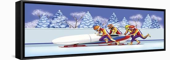 Bobsled-Olga And Alexey Drozdov-Framed Premier Image Canvas