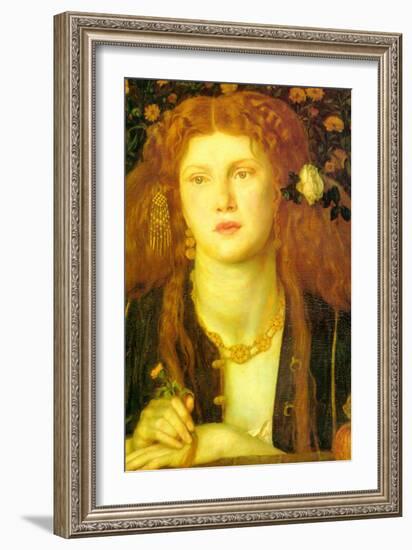 Bocca Baciata; the Kissed Mouth-Dante Gabriel Rossetti-Framed Art Print