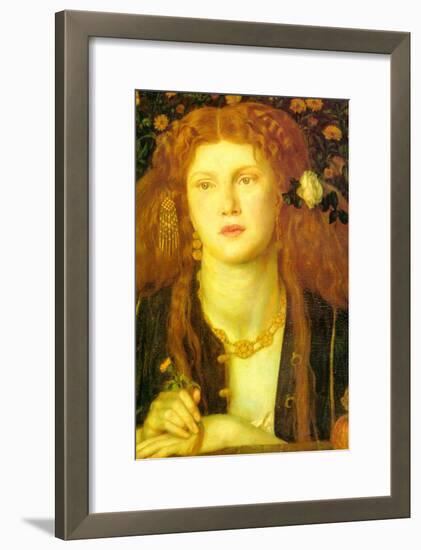 Bocca Baciata; the Kissed Mouth-Dante Gabriel Rossetti-Framed Art Print