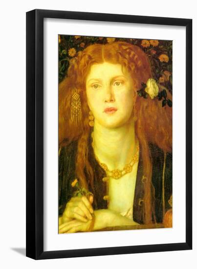 Bocca Baciata; the Kissed Mouth-Dante Gabriel Rossetti-Framed Art Print