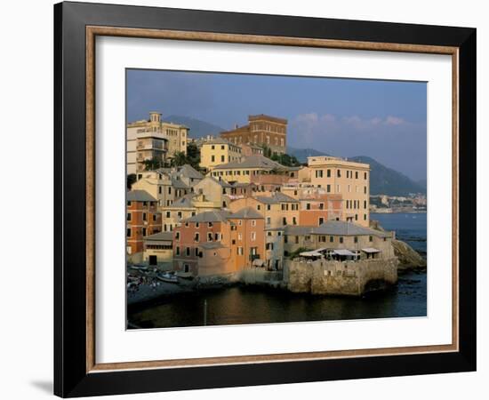 Boccadasse Quarter, Genes, Genova (Genoa), Liguria, Italy-Bruno Morandi-Framed Photographic Print