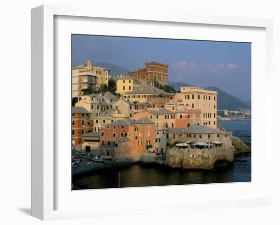 Boccadasse Quarter, Genes, Genova (Genoa), Liguria, Italy-Bruno Morandi-Framed Photographic Print