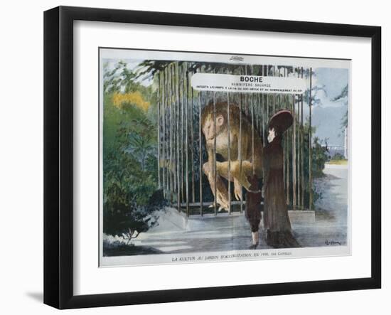 Boche, Savage Mammal, Illustration from 'La Baionnette', 1915-Leonetto Cappiello-Framed Giclee Print