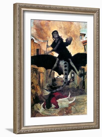 Bocklin: The Plague, 1898-Arnold Bocklin-Framed Giclee Print