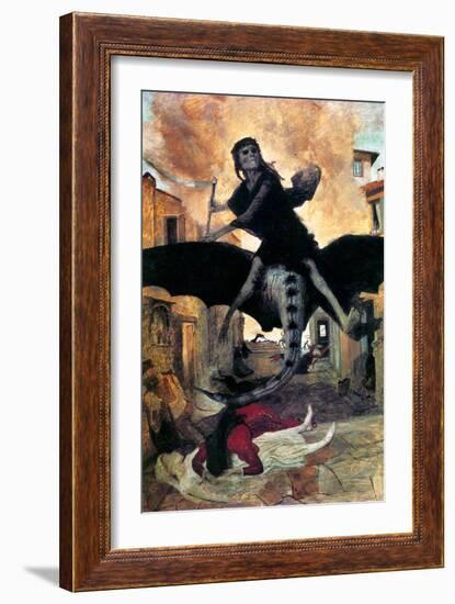 Bocklin: The Plague, 1898-Arnold Bocklin-Framed Giclee Print