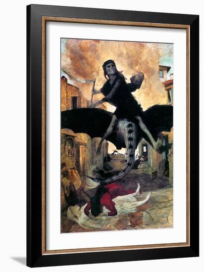 Bocklin: The Plague, 1898-Arnold Bocklin-Framed Giclee Print