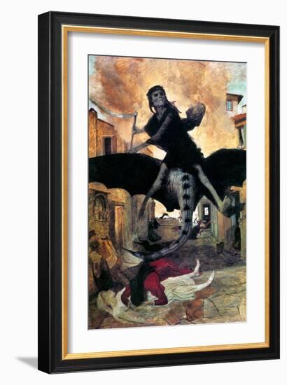 Bocklin: The Plague, 1898-Arnold Bocklin-Framed Giclee Print