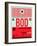 BOD Bordeaux Luggage Tag I-NaxArt-Framed Art Print