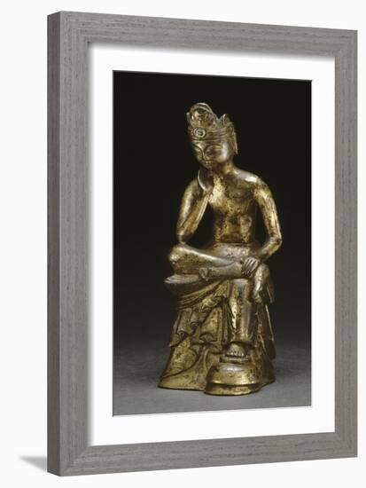 Boddhisattva méditant, Panga Sayu Sang ("Maitreya " Miruk posal")-null-Framed Giclee Print