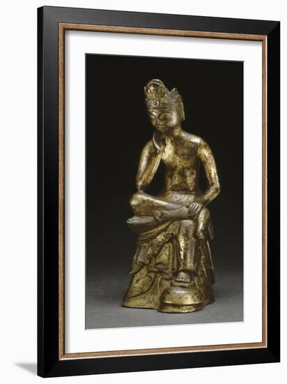 Boddhisattva méditant, Panga Sayu Sang ("Maitreya " Miruk posal")-null-Framed Giclee Print
