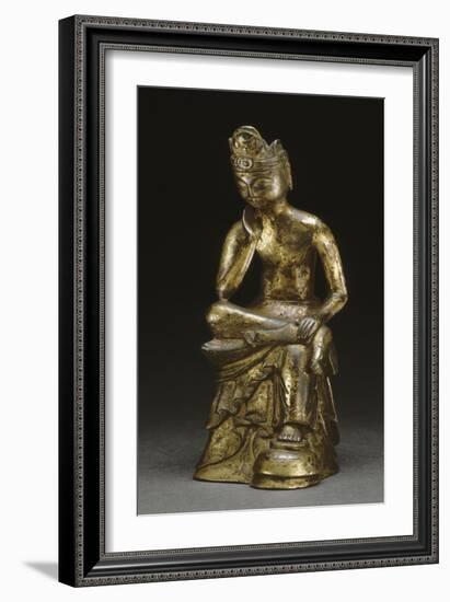 Boddhisattva méditant, Panga Sayu Sang ("Maitreya " Miruk posal")-null-Framed Giclee Print