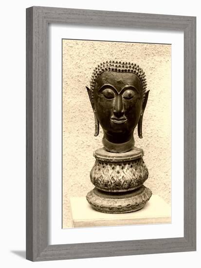 Boddhisatva Head-null-Framed Art Print