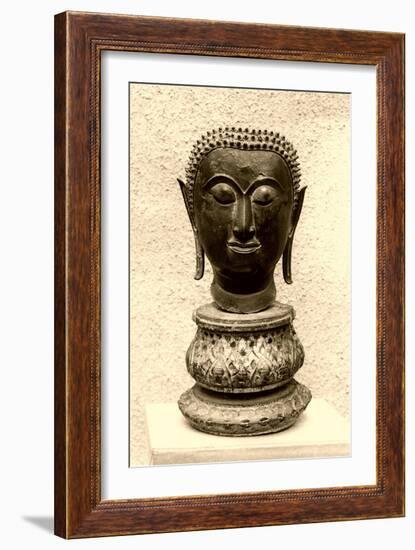 Boddhisatva Head-null-Framed Art Print