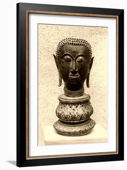 Boddhisatva Head-null-Framed Art Print