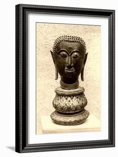 Boddhisatva Head-null-Framed Art Print