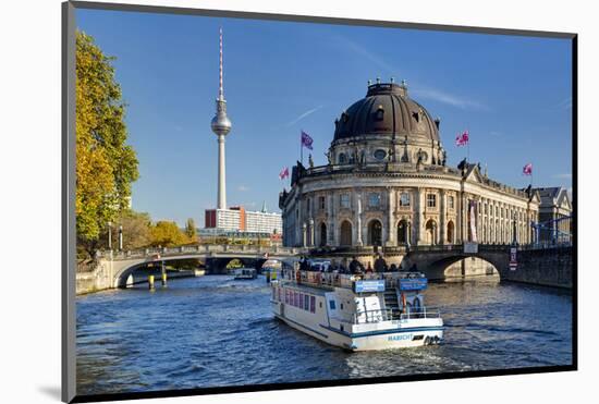 Bode Museum on Museum Island on River Spree, Berlin, Germany-null-Mounted Art Print