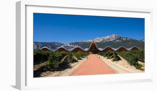 Bodegas Ysios Winery Building and Vineyard, La Rioja, Spain-null-Framed Photographic Print