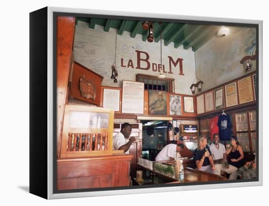 Bodegita Del Medio, One of Havana's Oldest Bars, Havana, Cuba-McCoy Aaron-Framed Premier Image Canvas