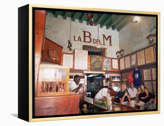 Bodegita Del Medio, One of Havana's Oldest Bars, Havana, Cuba-McCoy Aaron-Framed Premier Image Canvas