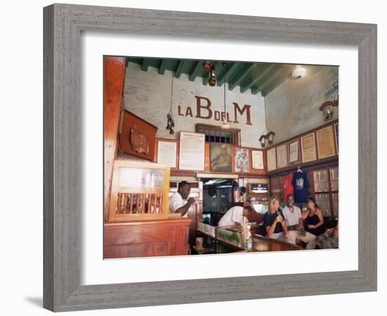 Bodegita Del Medio, One of Havana's Oldest Bars, Havana, Cuba-McCoy Aaron-Framed Photographic Print