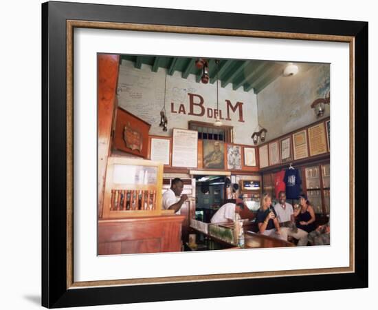 Bodegita Del Medio, One of Havana's Oldest Bars, Havana, Cuba-McCoy Aaron-Framed Photographic Print