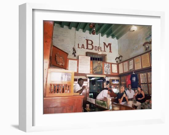 Bodegita Del Medio, One of Havana's Oldest Bars, Havana, Cuba-McCoy Aaron-Framed Photographic Print
