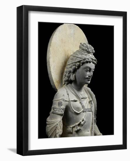 Bodhisattva debout nimbé dit bodhisattva "Foucher"-null-Framed Giclee Print