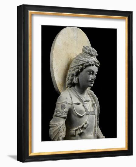 Bodhisattva debout nimbé dit bodhisattva "Foucher"-null-Framed Giclee Print