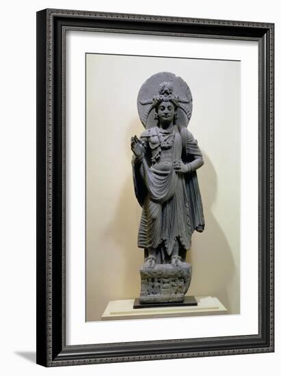 Bodhisattva Figure, from Mekha-Sanda Near Shabaz-Garhi, Pakistan-null-Framed Giclee Print