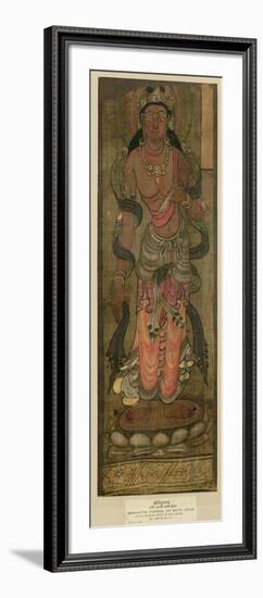 Bodhisattva Manjusri, Tunhuang, 7th-8th Century-null-Framed Giclee Print