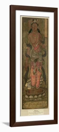 Bodhisattva Manjusri, Tunhuang, 7th-8th Century-null-Framed Giclee Print