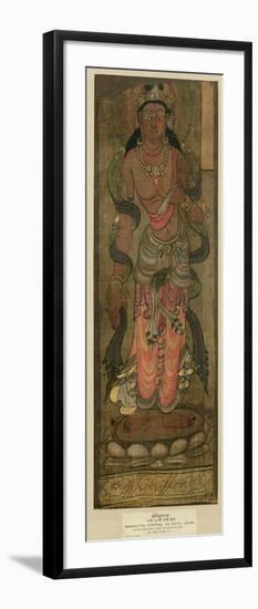 Bodhisattva Manjusri, Tunhuang, 7th-8th Century-null-Framed Giclee Print