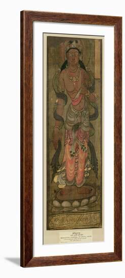 Bodhisattva Manjusri, Tunhuang, 7th-8th Century-null-Framed Giclee Print