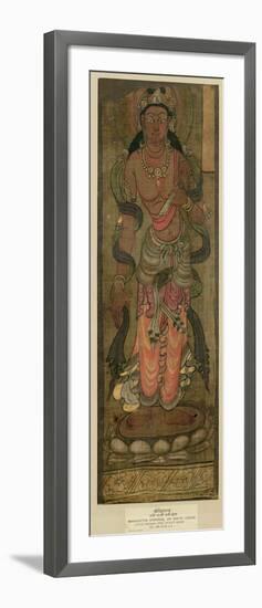 Bodhisattva Manjusri, Tunhuang, 7th-8th Century-null-Framed Giclee Print