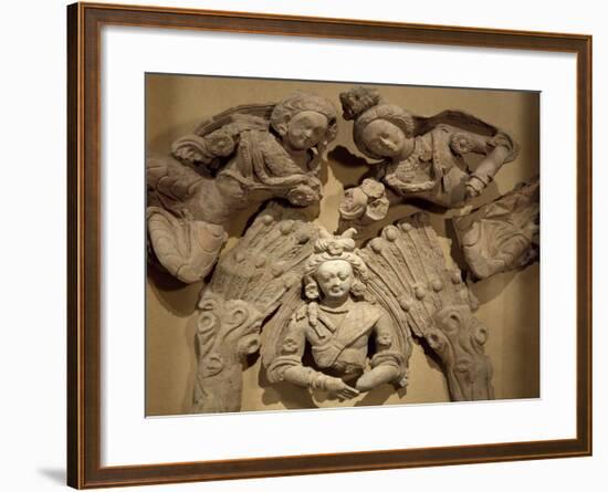 Bodhisattva's Deeds, Shankhacarya-Avadana, Terracotta Figures from Tumshuq Province-null-Framed Giclee Print