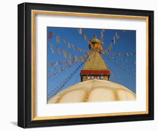 Bodhnath Stupa (Bodnath, Boudhanath) the Largest Buddhist Stupa in Nepal, Kathmandu, Nepal-Gavin Hellier-Framed Photographic Print