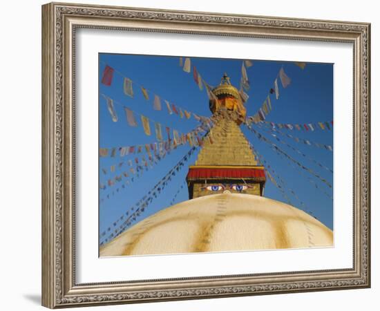 Bodhnath Stupa (Bodnath, Boudhanath) the Largest Buddhist Stupa in Nepal, Kathmandu, Nepal-Gavin Hellier-Framed Photographic Print