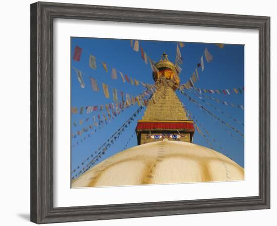 Bodhnath Stupa (Bodnath, Boudhanath) the Largest Buddhist Stupa in Nepal, Kathmandu, Nepal-Gavin Hellier-Framed Photographic Print