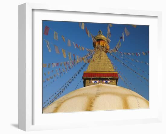 Bodhnath Stupa (Bodnath, Boudhanath) the Largest Buddhist Stupa in Nepal, Kathmandu, Nepal-Gavin Hellier-Framed Photographic Print