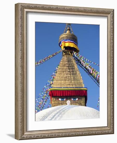 Bodhnath Stupa (Boudhanth) (Boudha), One of the Holiest Buddhist Sites in Kathmandu, UNESCO World H-Lee Frost-Framed Photographic Print