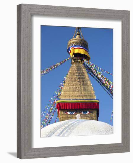 Bodhnath Stupa (Boudhanth) (Boudha), One of the Holiest Buddhist Sites in Kathmandu, UNESCO World H-Lee Frost-Framed Photographic Print