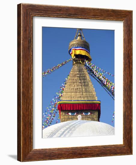 Bodhnath Stupa (Boudhanth) (Boudha), One of the Holiest Buddhist Sites in Kathmandu, UNESCO World H-Lee Frost-Framed Photographic Print